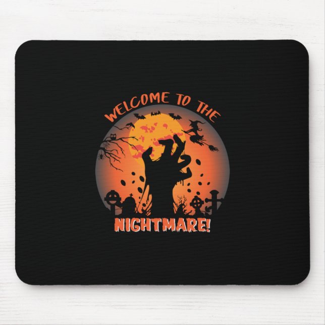Halloween Welcome To The Nightmare Mouse Mat (Front)