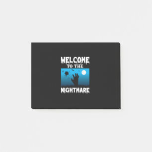 Halloween Welcome To The Nightmare Post-it Notes