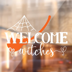 Halloween Welcome Witches Window Cling