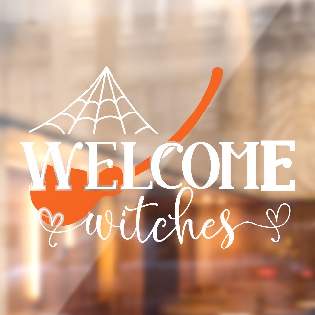 Halloween Welcome Witches Window Cling (Sheet 2)