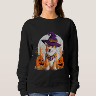 Halloween Welsh Corgi Costume Pumpkin Dog  Corgi O Sweatshirt