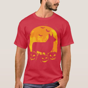 Halloween Welsh Corgi Jack O Lantern Puppy Pumpkin T-Shirt