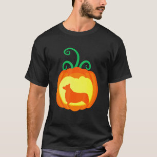 Halloween Welsh Corgi Shir Dog Halloween Lantern T-Shirt