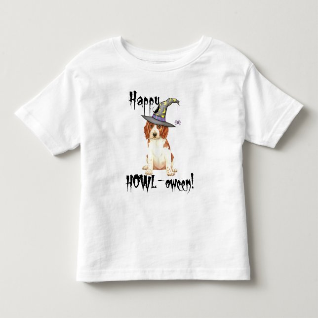 Halloween Welsh Springer Spaniel Toddler T-Shirt (Front)