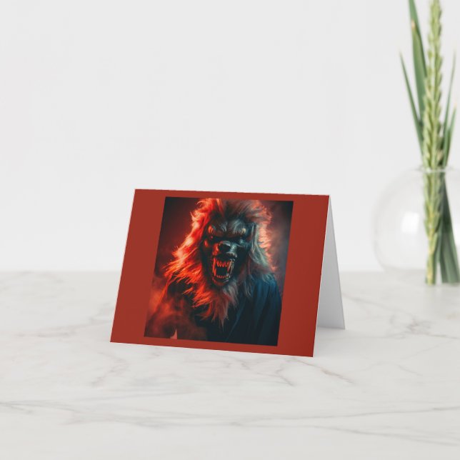 Halloween - Werewolf 4 Card (Front)