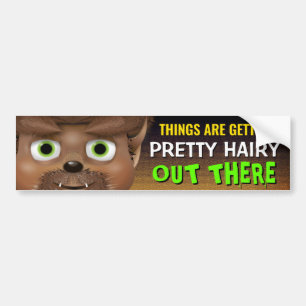 Halloween Werewolf Bumper Sticker