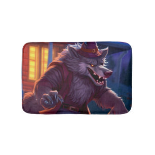 Halloween/werewolf/fall/autumn Bath Mat