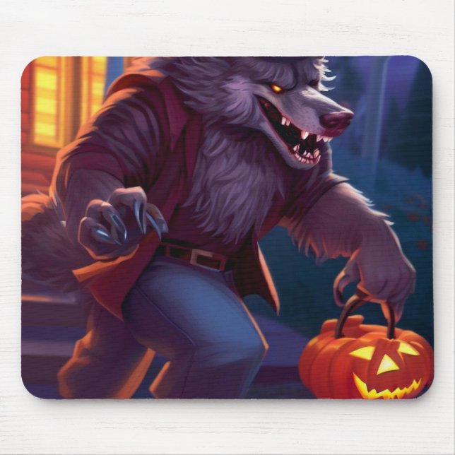Halloween/werewolf/fall/autumn Mouse Mat (Front)
