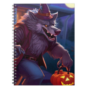 Halloween/werewolf/fall/autumn Notebook