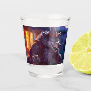 Halloween/werewolf/fall/autumn Shot Glass