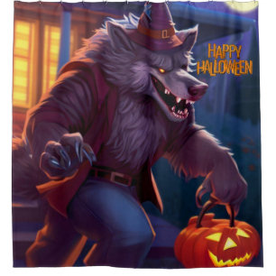 Halloween/werewolf/fall/autumn Shower Curtain