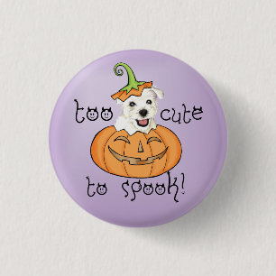 Halloween Westie 3 Cm Round Badge