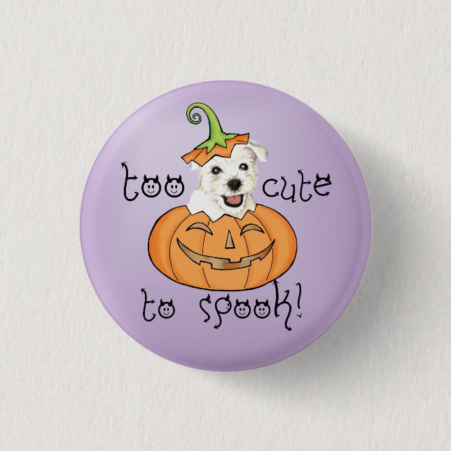 Halloween Westie 3 Cm Round Badge (Front)