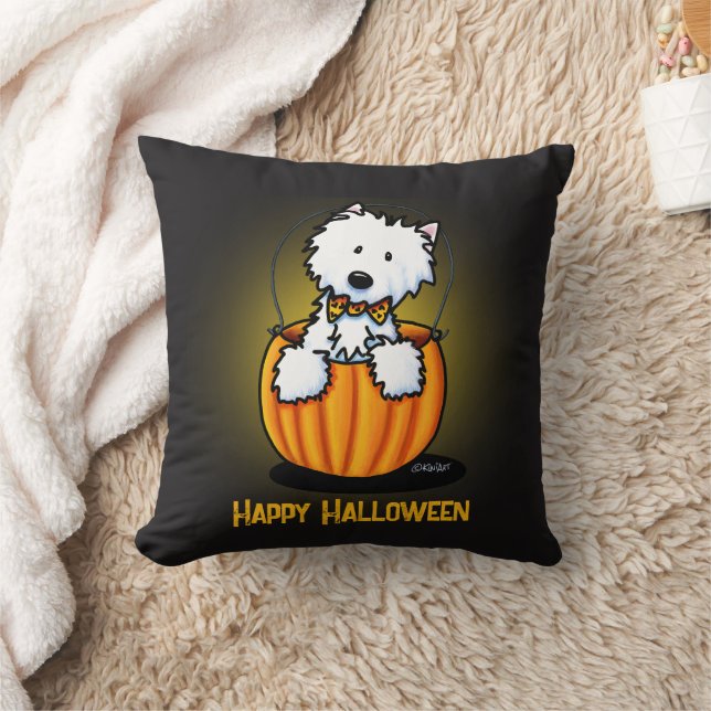 Halloween Westie Cushion (Blanket)