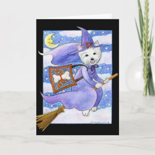 Halloween Westie Dog Card