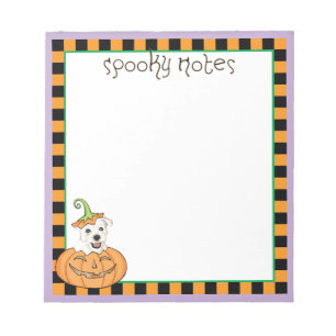 Halloween Westie Notepad