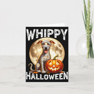 Halloween Whippet Dog Card
