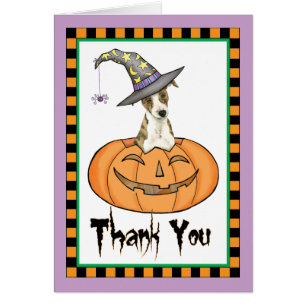 Halloween Whippet Thank you card