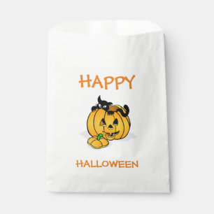 Halloween White Favour Bags/Pumpkin Bags