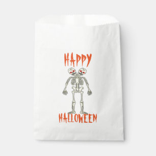 Halloween White Favour Bags/Skeleton Bags