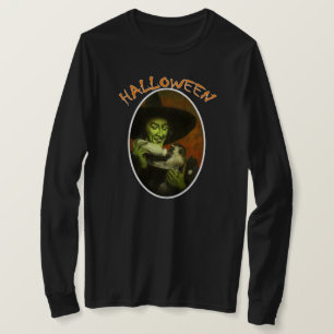 Halloween Wicked Witch And Flying Monkey T-shirt