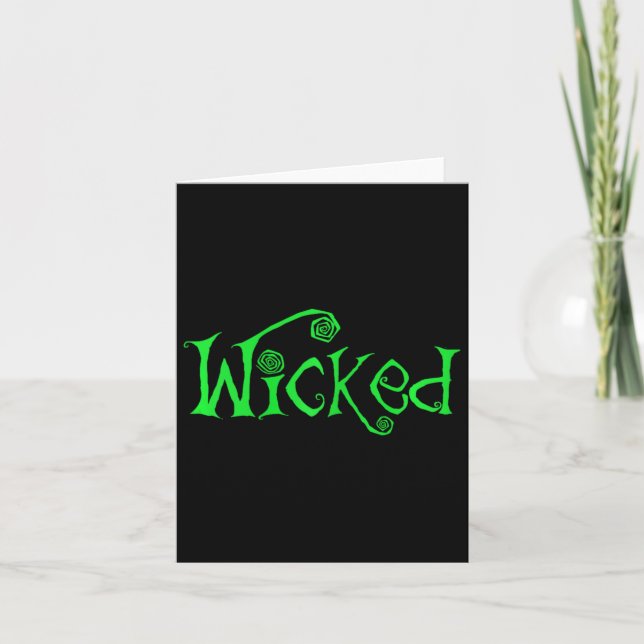 Halloween Wicked Witch Fun Costume Outfit Gift  Card (Front)