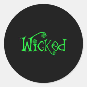 Halloween Wicked Witch  Fun Costume Outfit Gift  Classic Round Sticker
