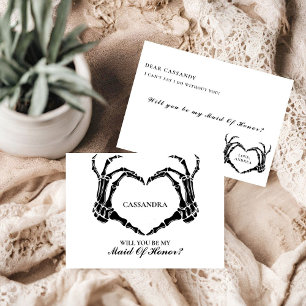 Halloween Will You Be My Bridesmaid Proposal Card