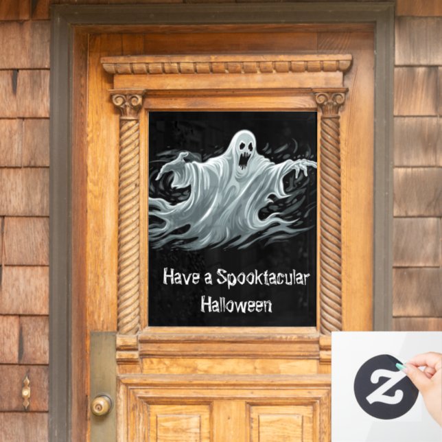 Halloween  window cling (Home Door)