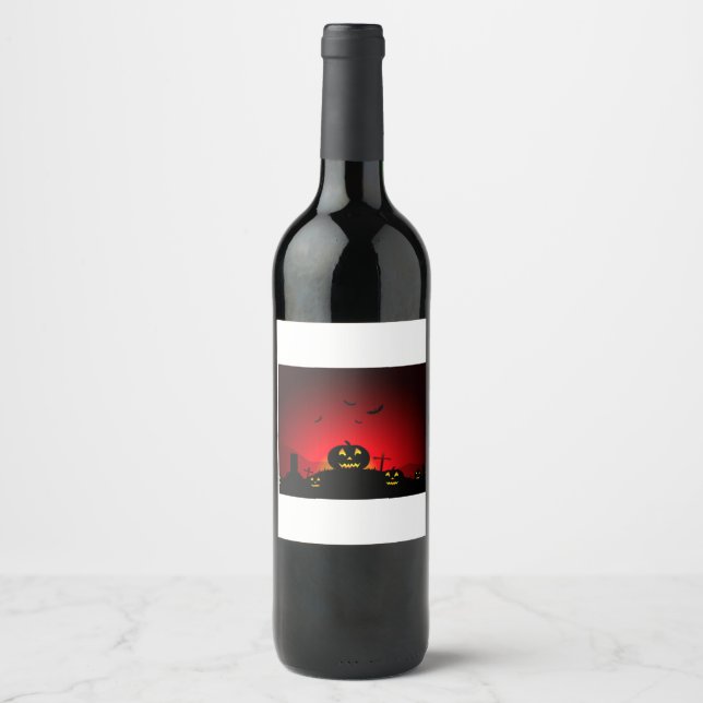 Halloween  wine label (Front)