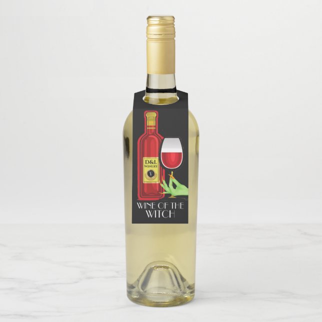 Halloween Wine - See Back - Bottle Tag (On Bottle)