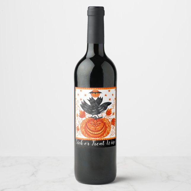 Halloween Wine Wine Label (Front)