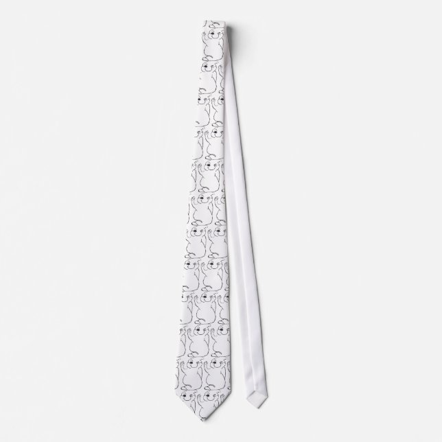 HALLOWEEN WINKING GHOST tie (Front)