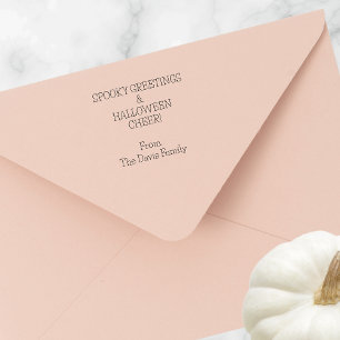 Halloween Wish Spooky Greetings Family Name Self-inking Stamp