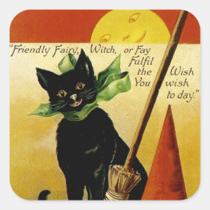 Halloween Wish Square Sticker