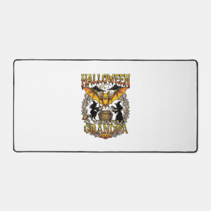 Halloween Wishes Grandpa Bat Witches Cauldron_1 Desk Mat