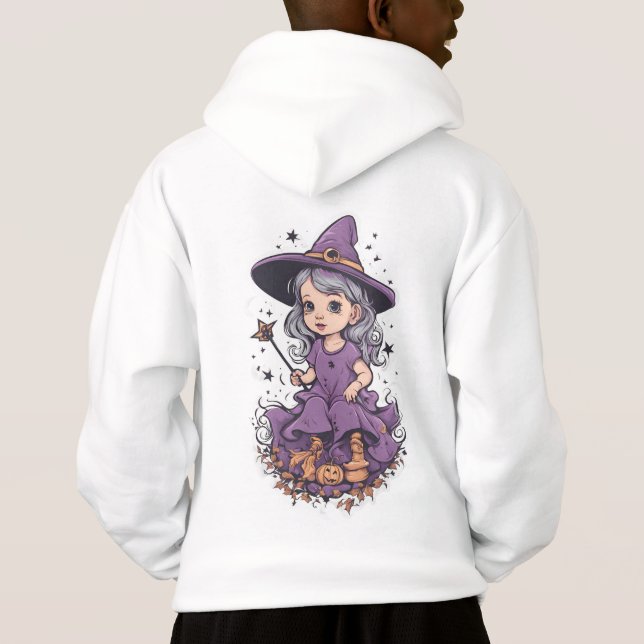 Halloween, witch 1 baby, cute witch, fall holiday (Back)