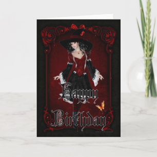 Halloween Witch 8 October Happy Birthday Card