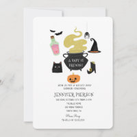 Halloween Witch A Baby Is Brewing Baby Shower