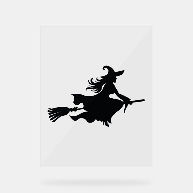 halloween witch                                 acrylic sign (Front)
