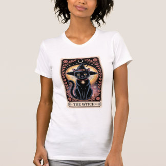 Halloween Witch Aesthetic Cat Lovers Gothic Tarot T-Shirt