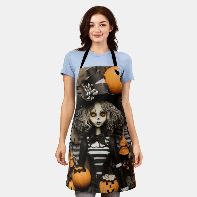 Halloween witch apron (Worn)