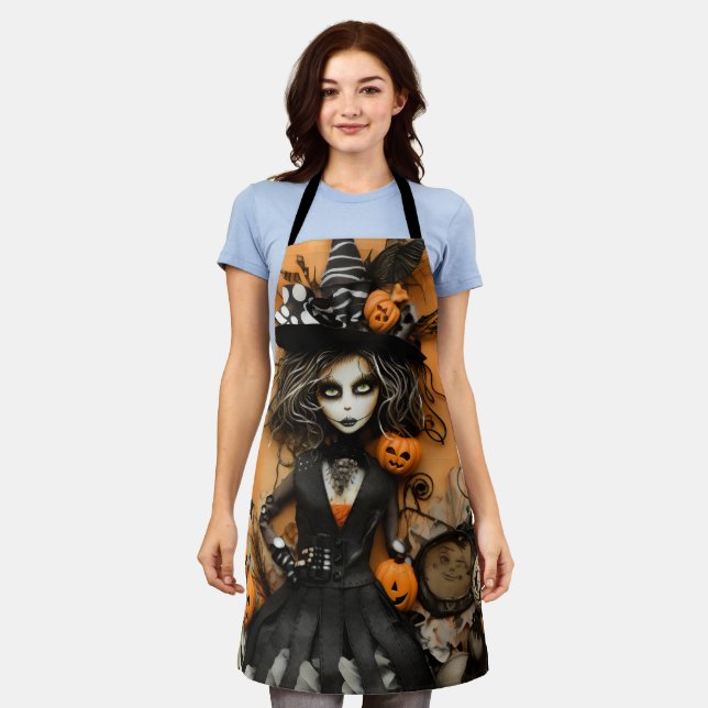 Halloween witch apron (Worn)