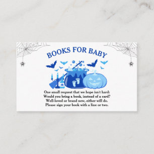 Halloween Witch Baby Shower Books for Baby Enclosure Card