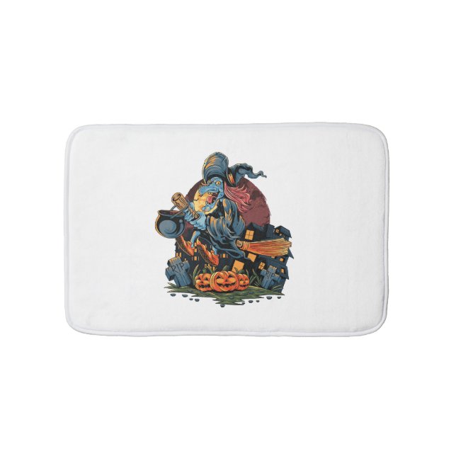 Halloween Witch                         Bath Mat (Front)