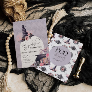 Halloween Witch Birthday Party Invitation