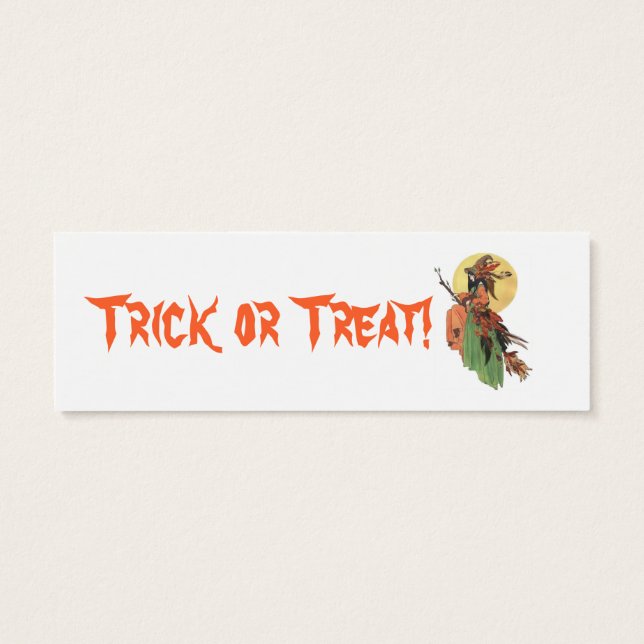 Halloween Witch Bookmark (Back)