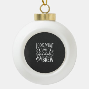 Halloween Witch Brew Funny Potion Design_1 Ceramic Ball Christmas Ornament