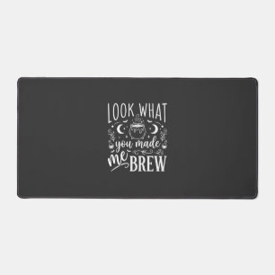 Halloween Witch Brew Funny Potion Design_1 Desk Mat