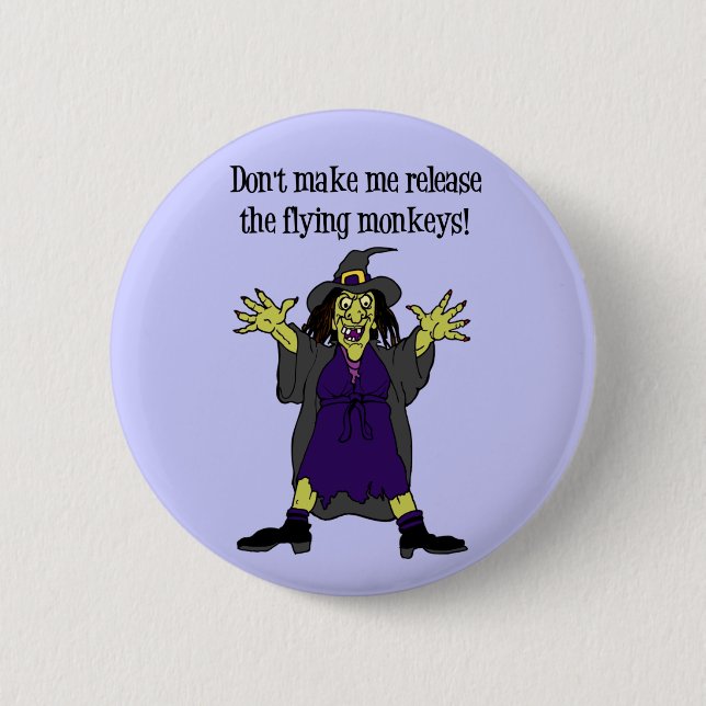 Halloween Witch button (Front)